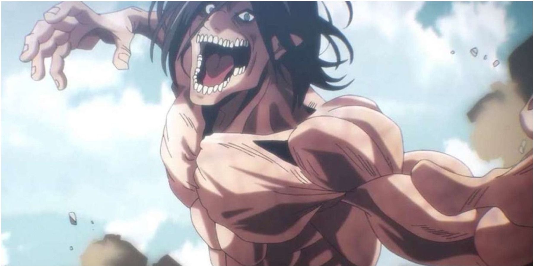 Eren's Attack Titan In Combat