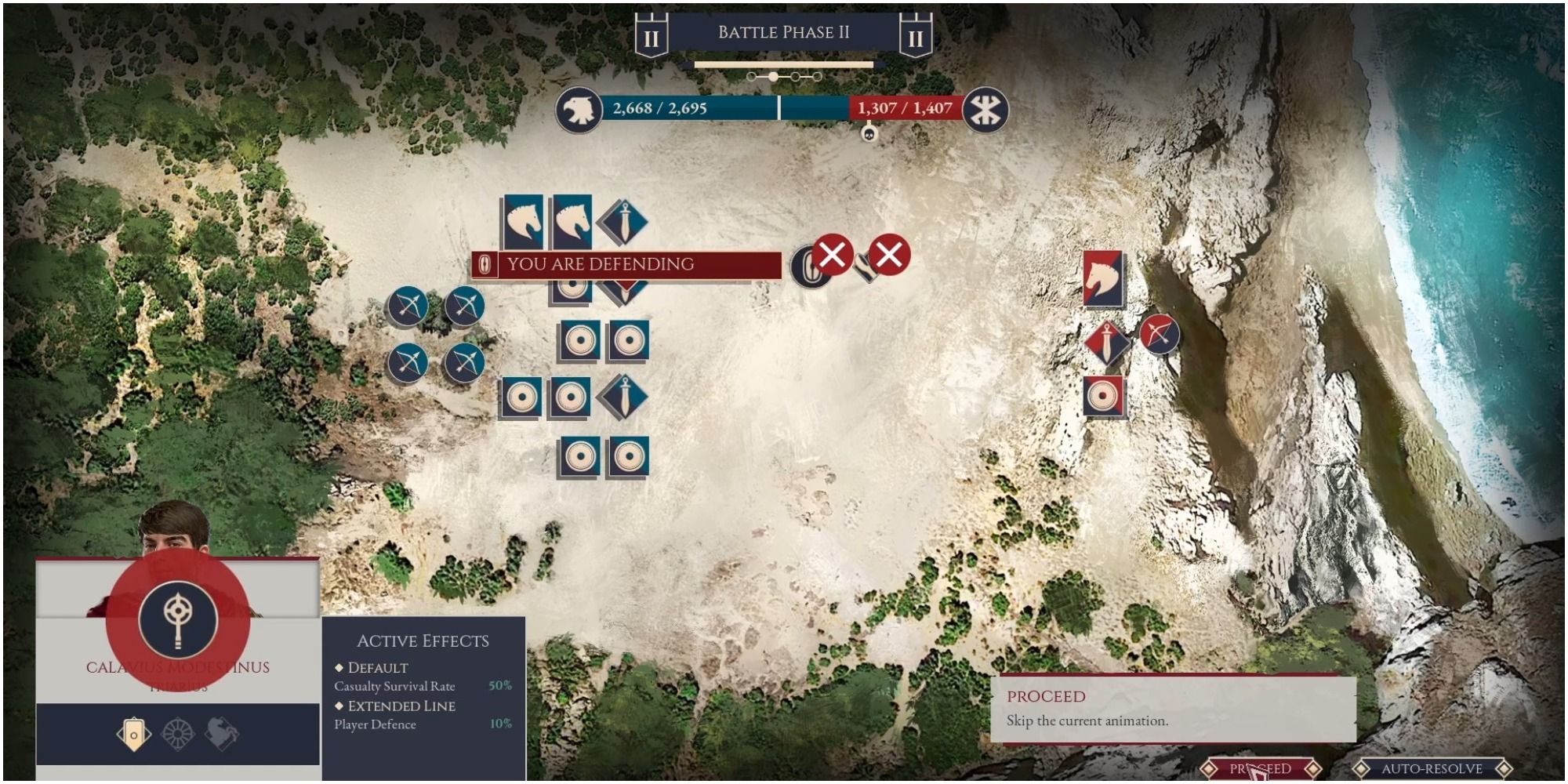 Expeditions Rome Army Battle Screen When Sieging A City