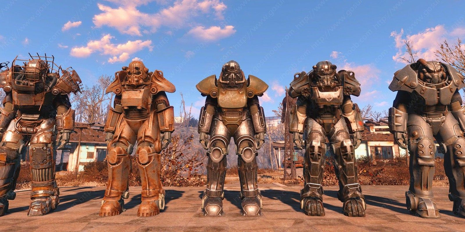 Five sets of power armor.