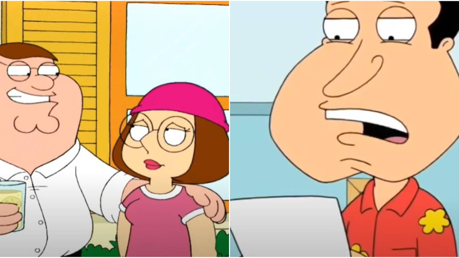 Family Guy Heartwarming Moments Collage Peter Meg And Quagmire