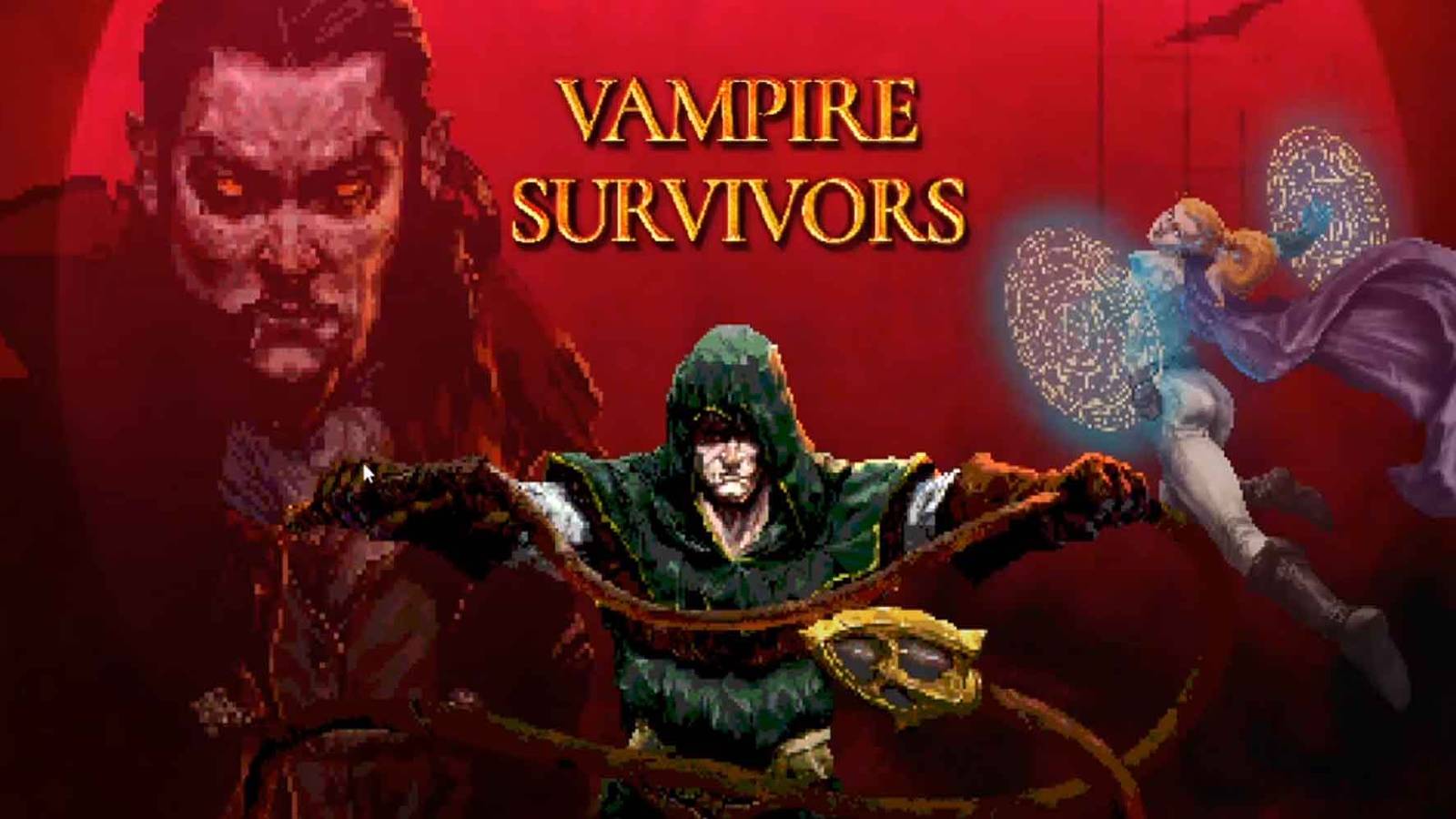 Vampire Survivors title screen
