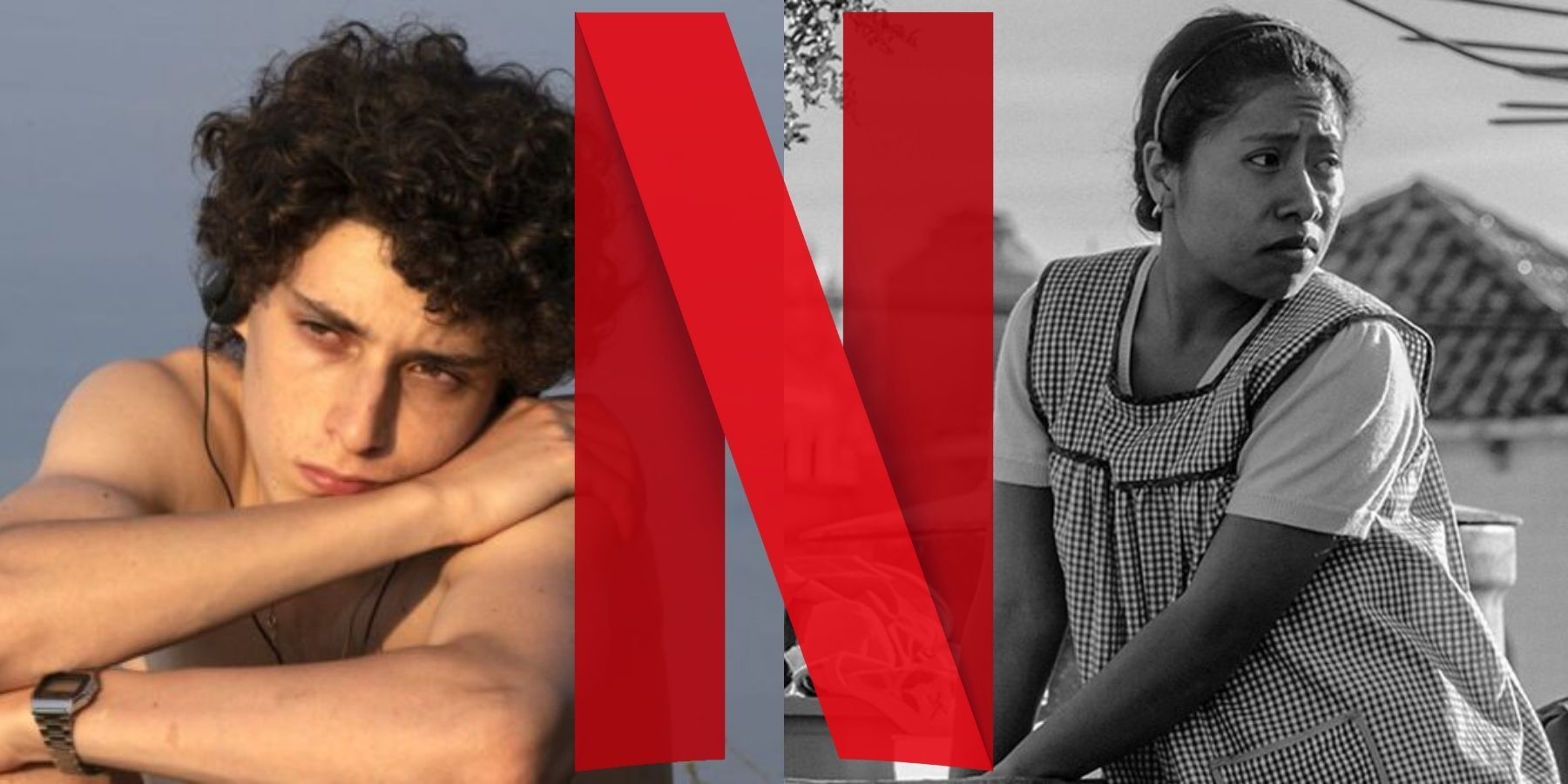 Netflix Original Foreign Film Collage with Netflix Logo