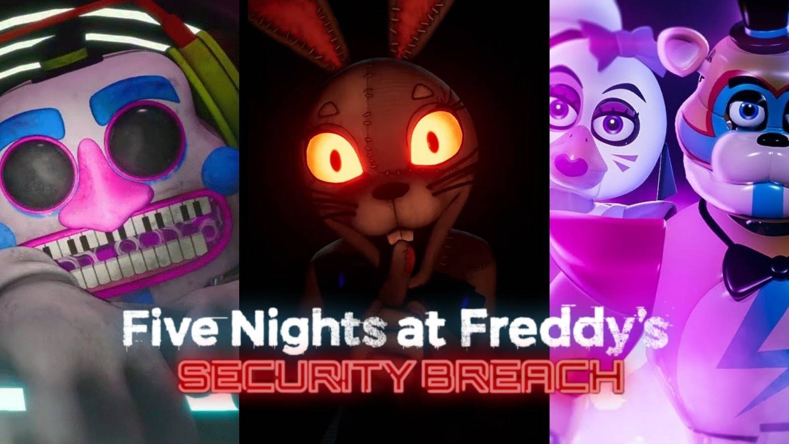 Five Nights at Freddy's Security Breach animatronics