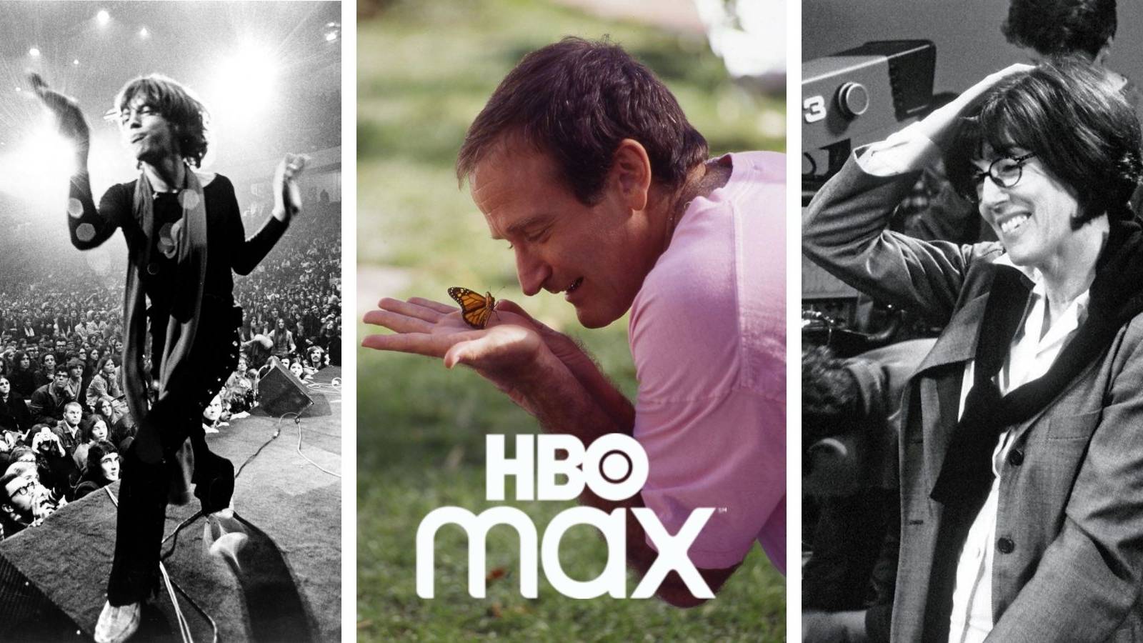 HBO Max Documentaries Collage with Logo