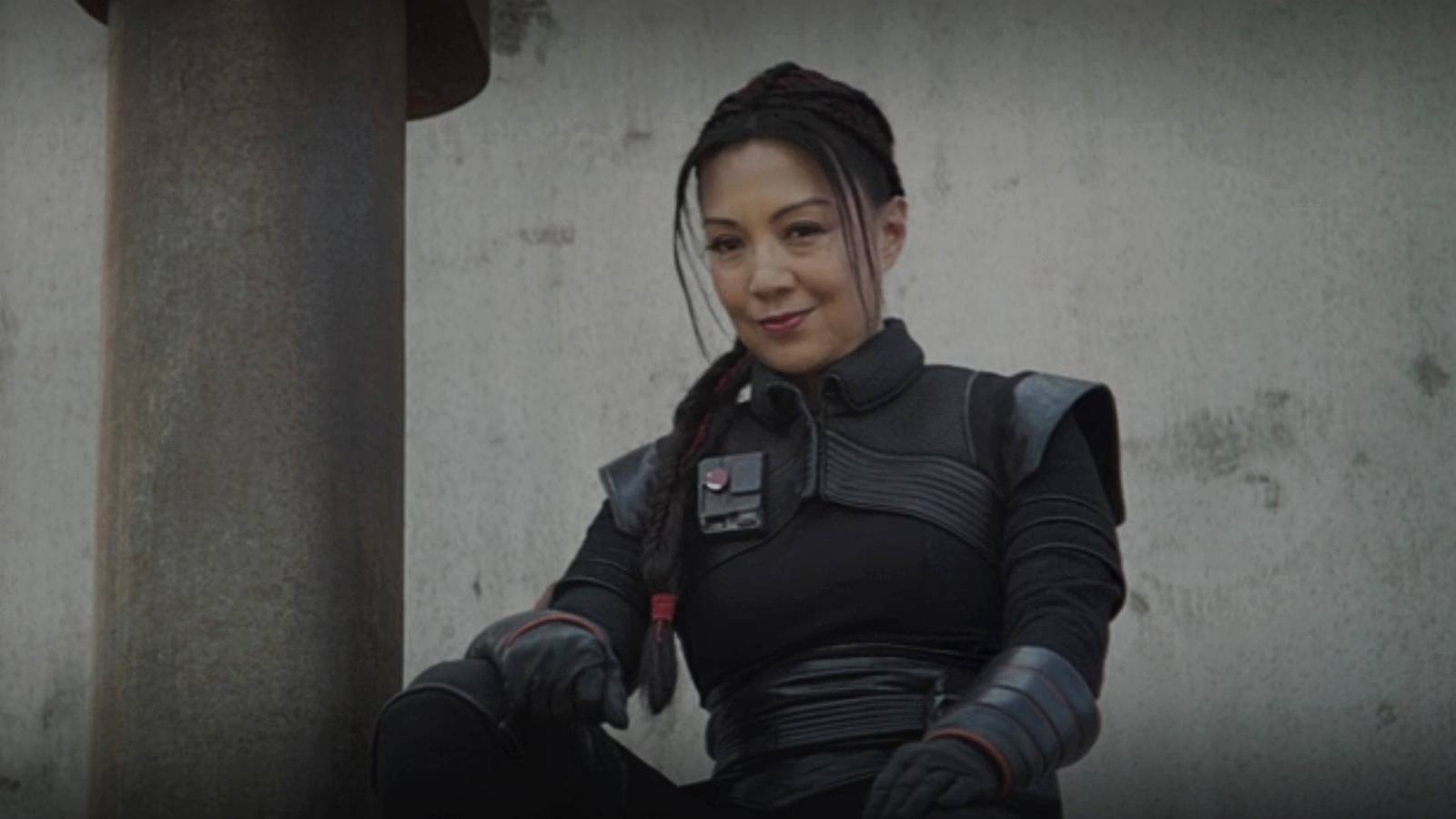 Fennec Shand smiling in The Book of Boba Fett