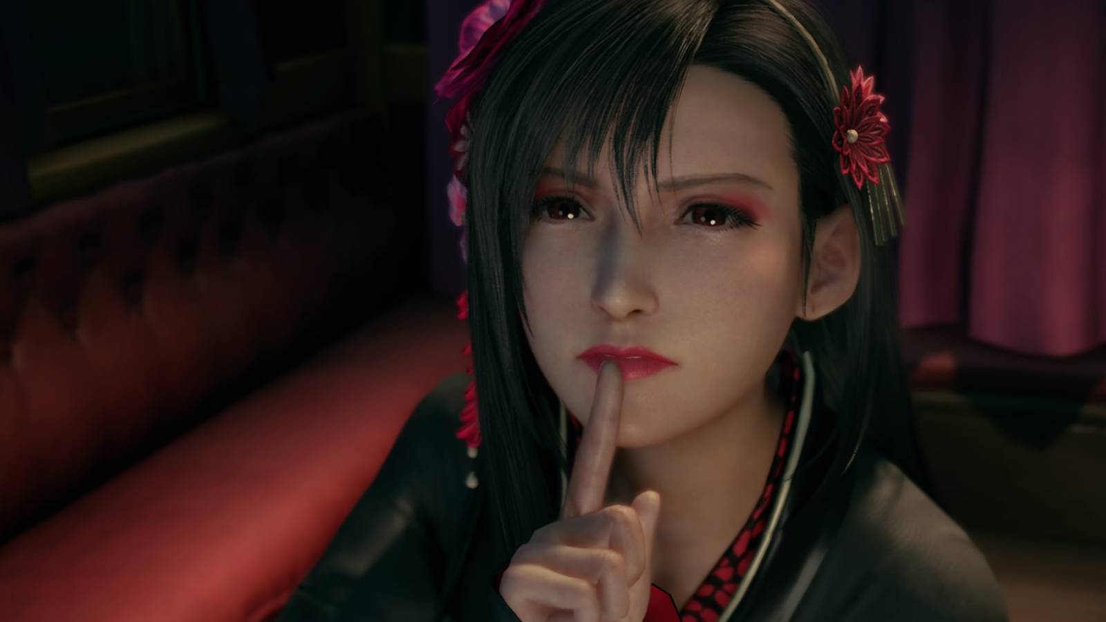 Final Fantasy 7 Remake Tifa tells the player to be quiet