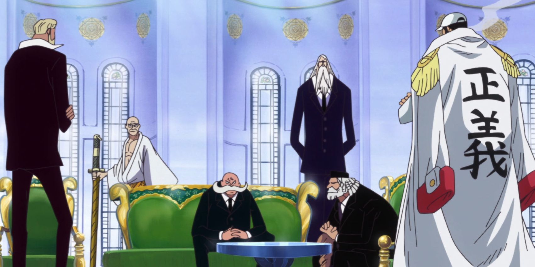 One Piece Five-Elders and Akainu