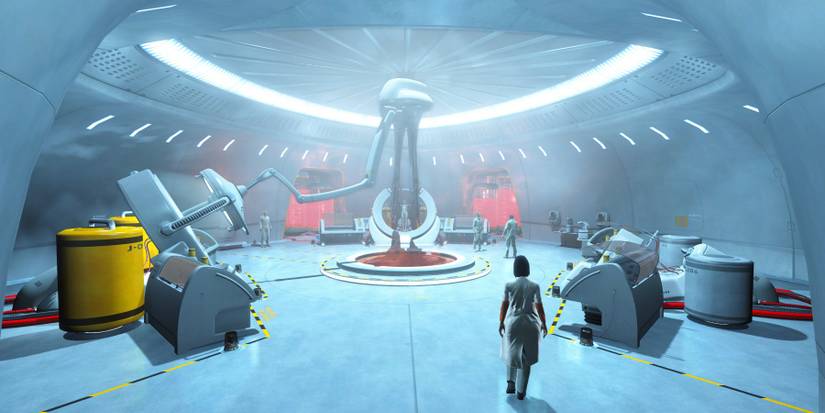 Robotics room in the Institute. 