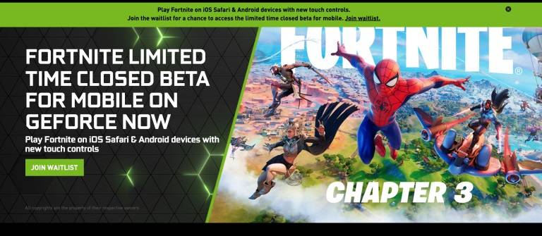 Fortnite iOS Android Closed Beta