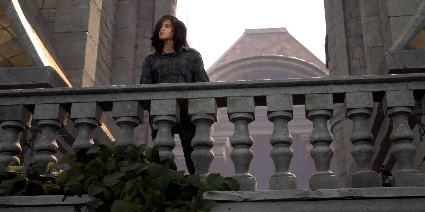 Фрей Холланд стоит на балконе замка в Забытом.