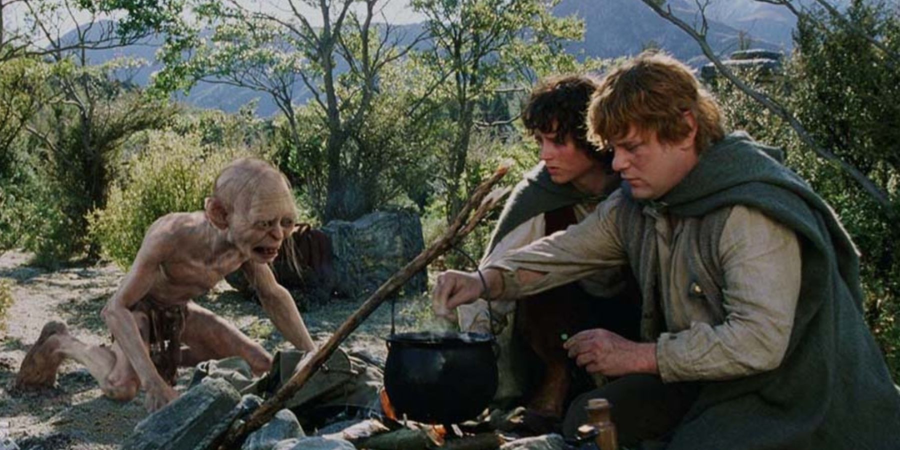 Frodo Sam and Gollum