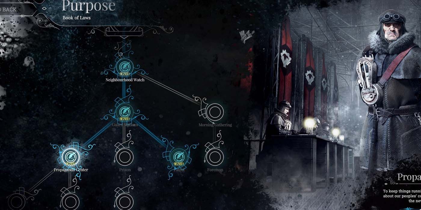 Frostpunk Purpose Screen Prop