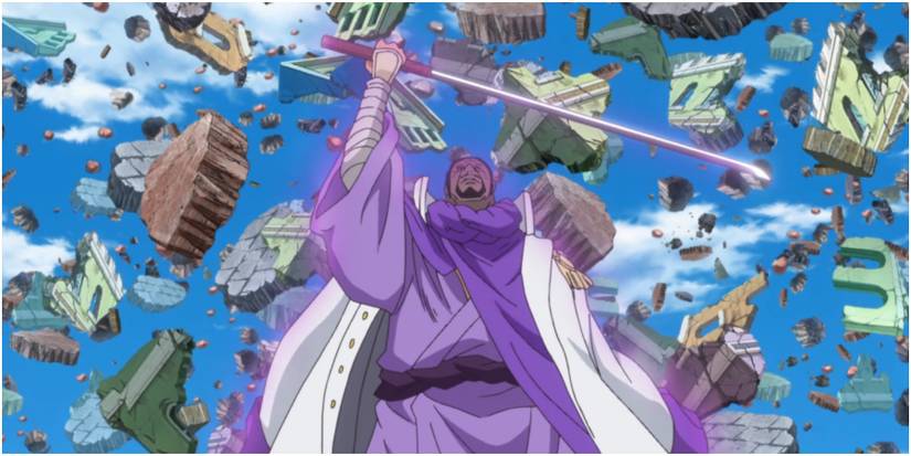 One Piece Fujiora Using The Press-Press Fruit's Gravity Power