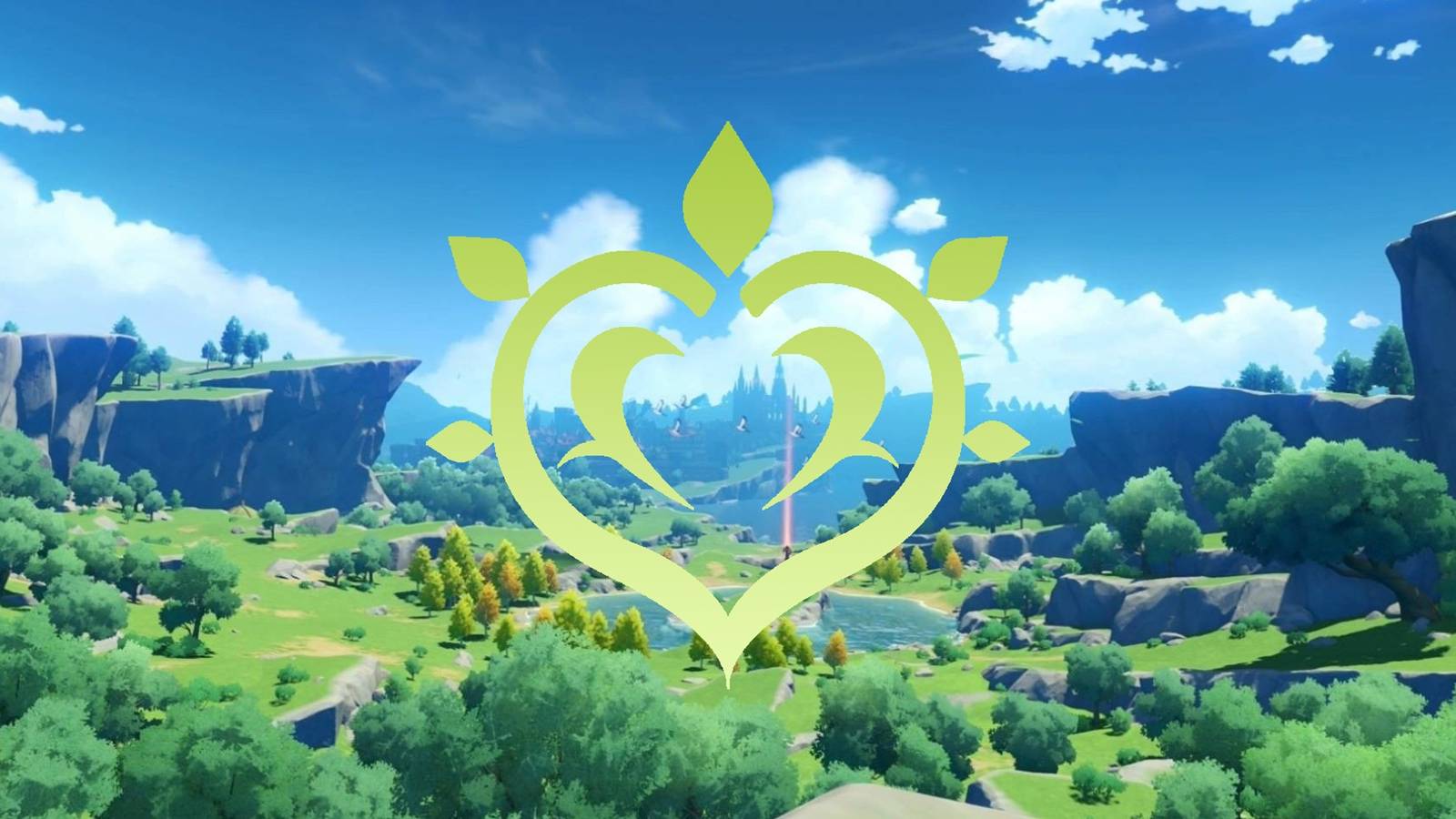 Genshin Impact Dendro element logo