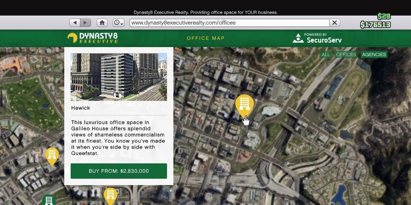 GTA Online Hawick Agency Location