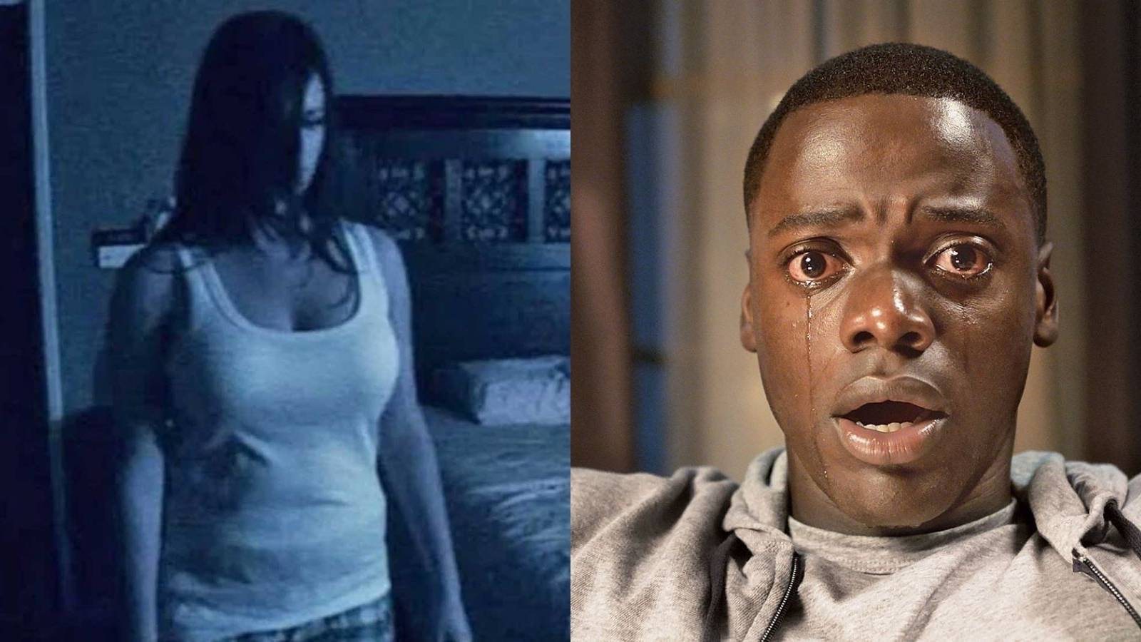 Paranormal Activity 2007 and Get Out posters