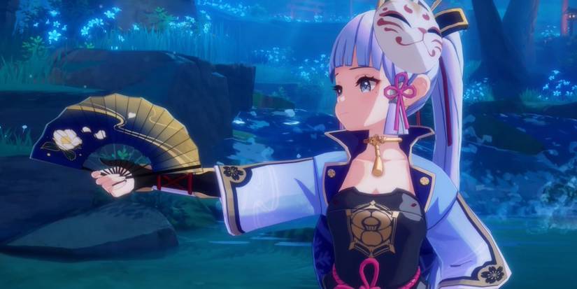 Genshin Impact Ayaka fan dance