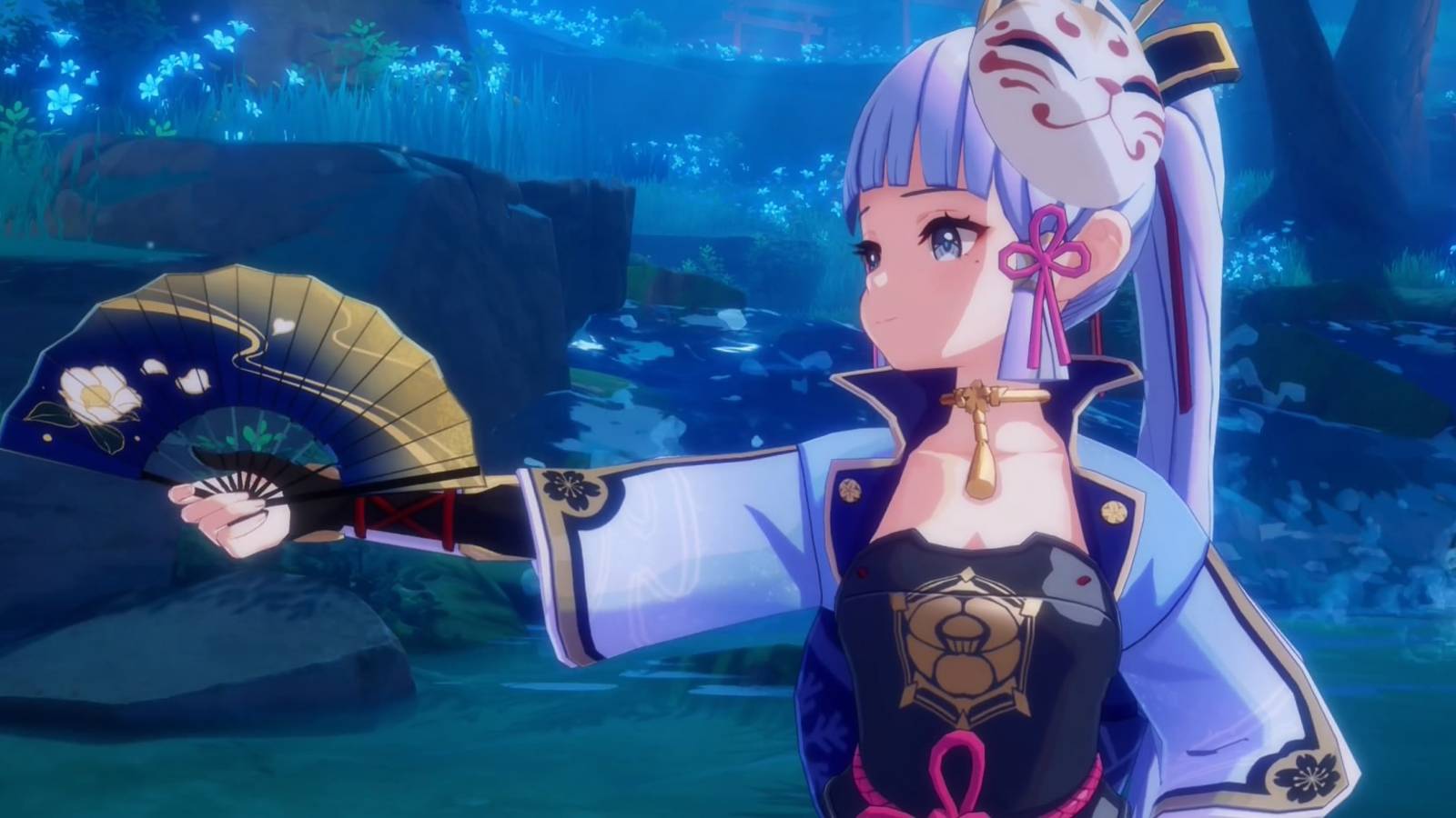 Genshin Impact Ayaka fan dance