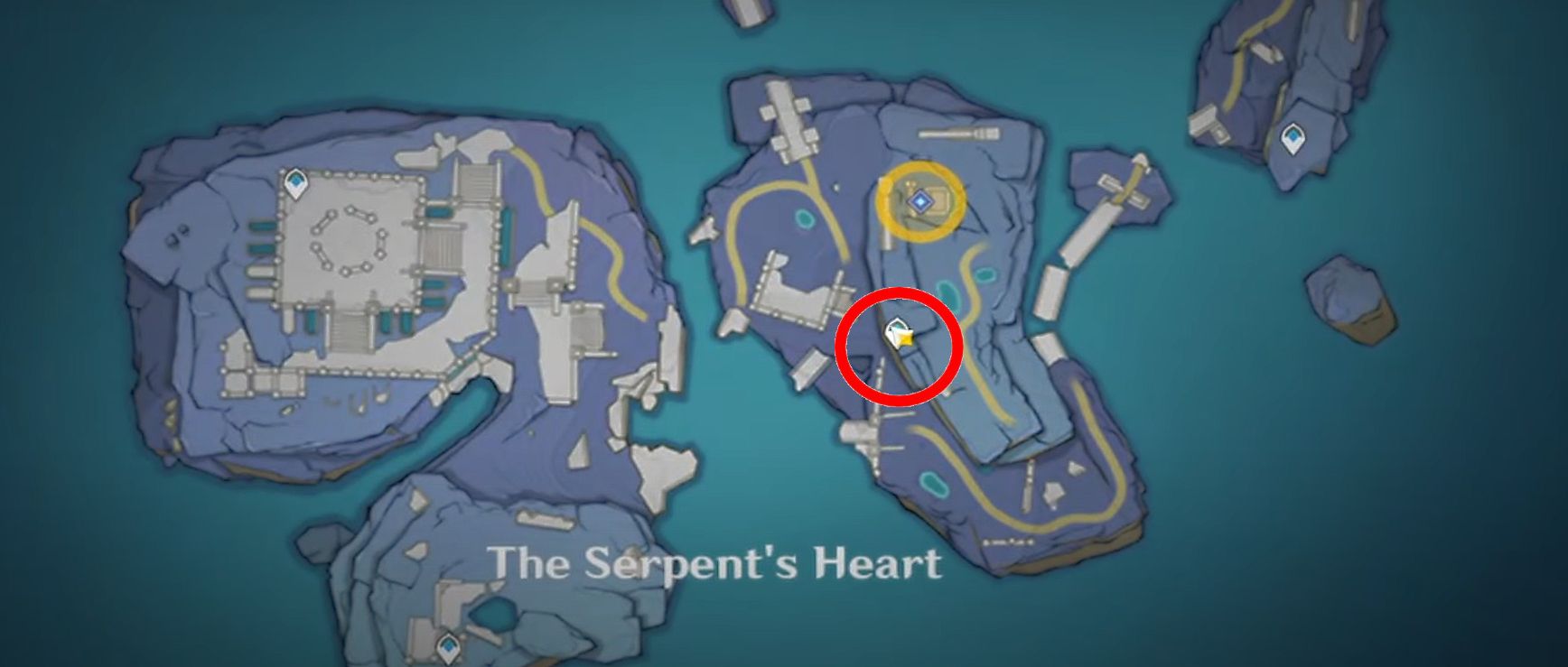 Genshin Impact Serpents Heart Waypoint