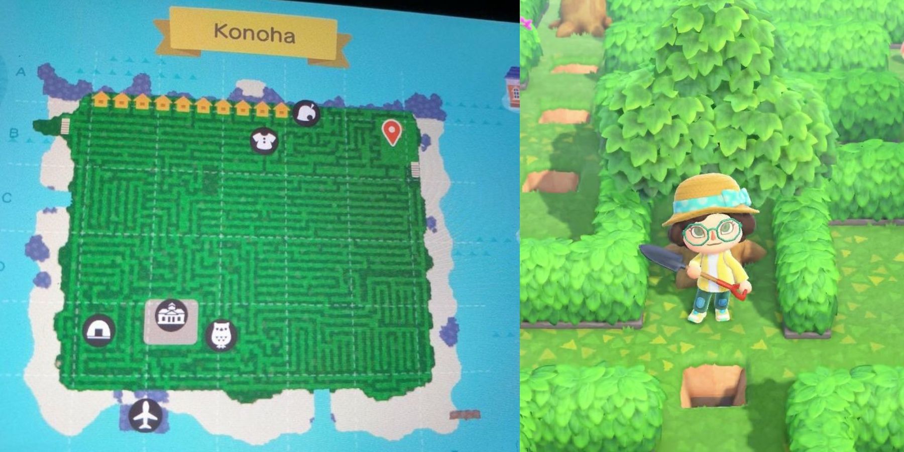 Giant Maze Animal Crossing Map