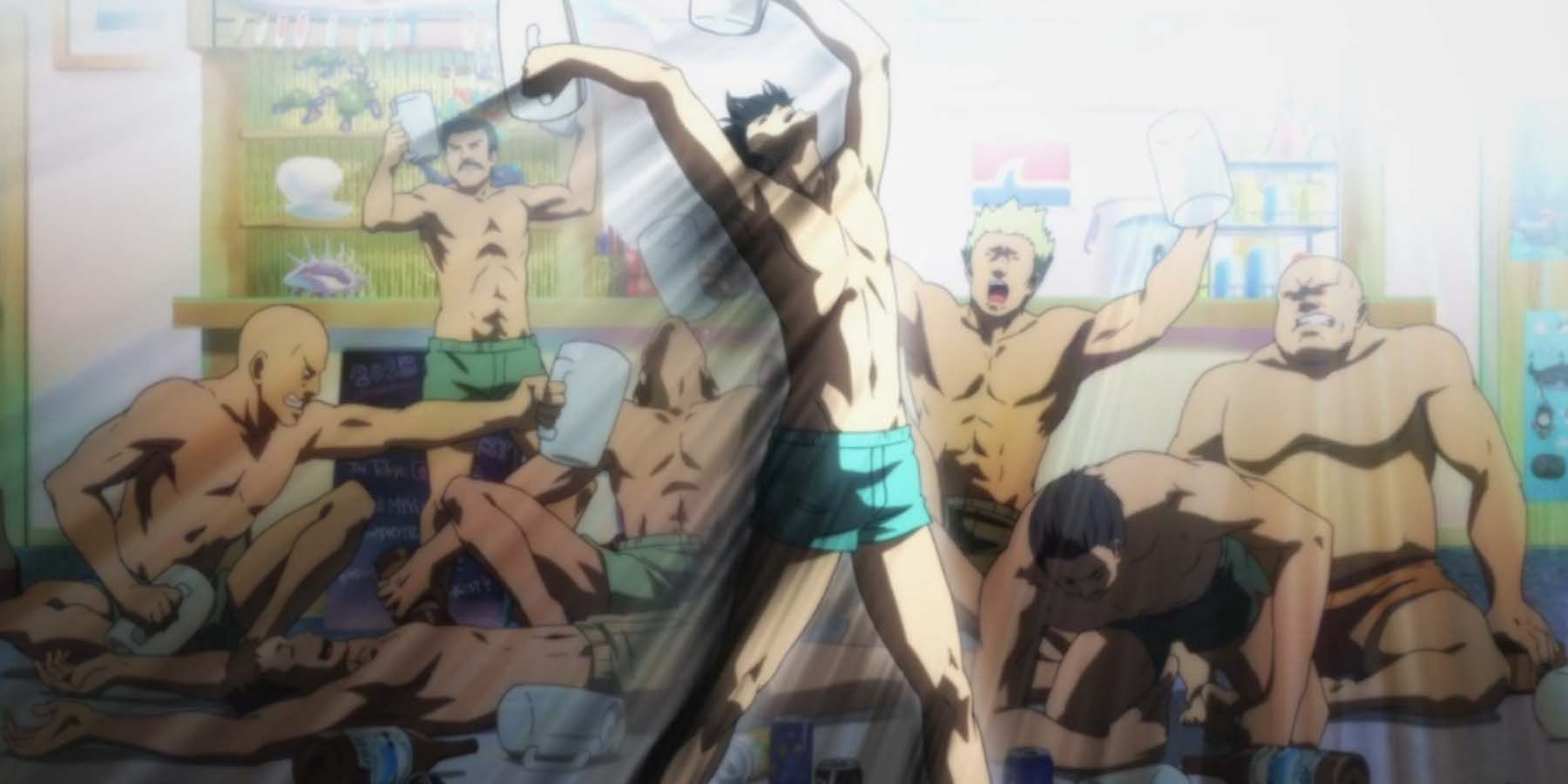 Grand Blue anime party swimming team Iori Kitahara