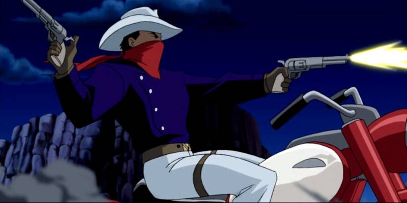 Greg Saunders Vigilante riding a motorcycle Cropped