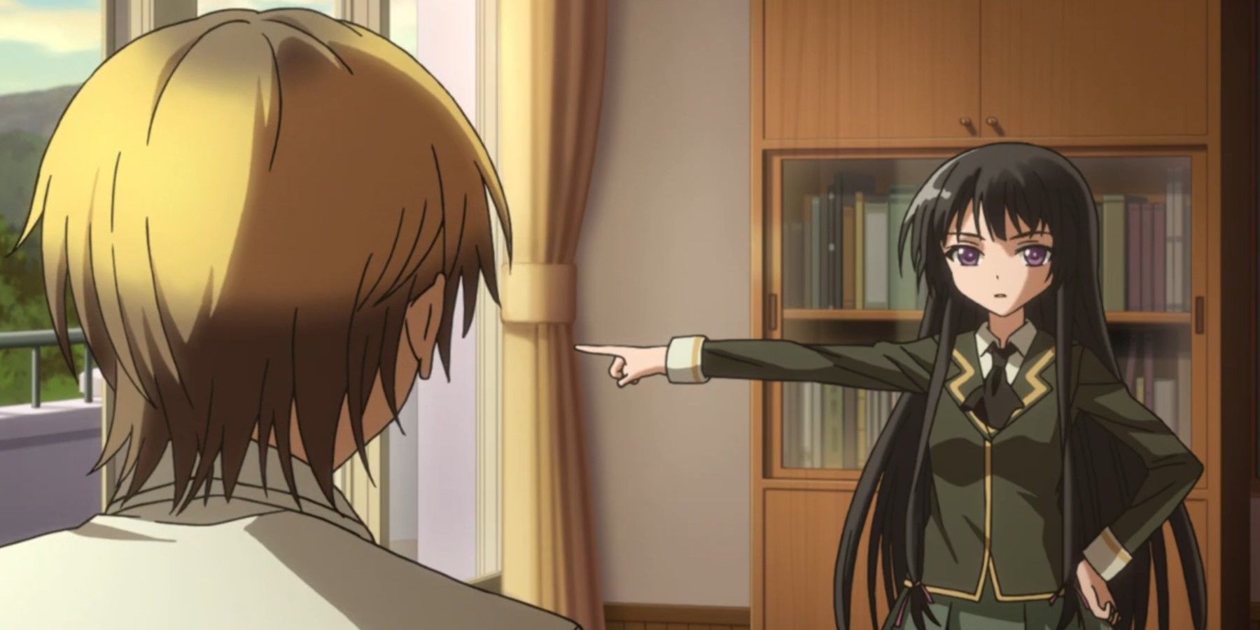 Haganai Kodaka and Yozora meeting for the first time