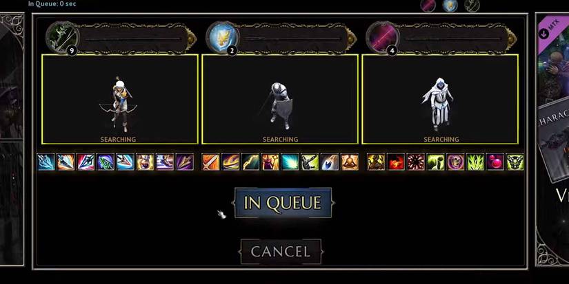 Putting together a party with a healer in Arena of Kings