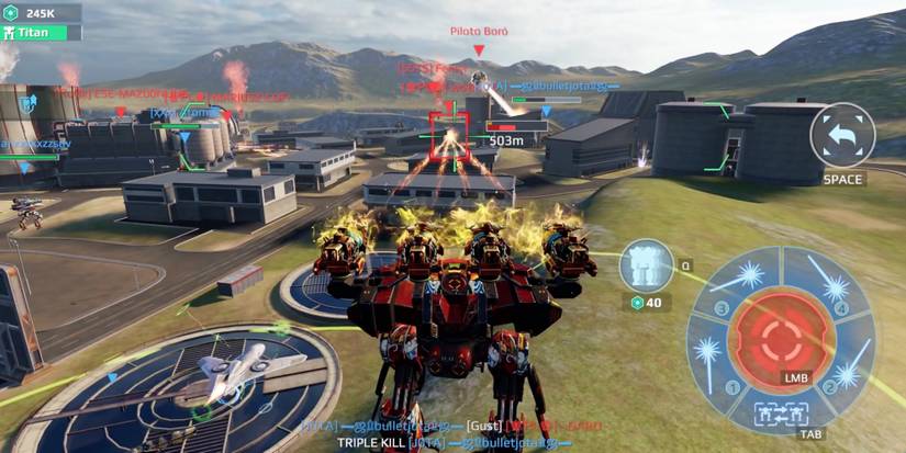 Heavy Weapon in War Robots - Dragoon - Player launches plasmoids at enemies