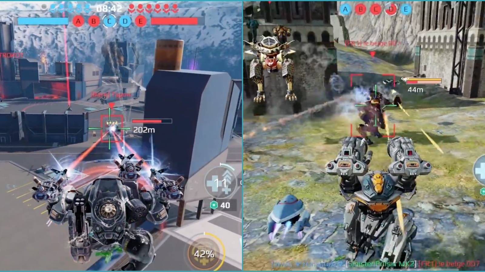 Heavy Weapons in War Robots - Feature - Robots fight each other at close and long-range