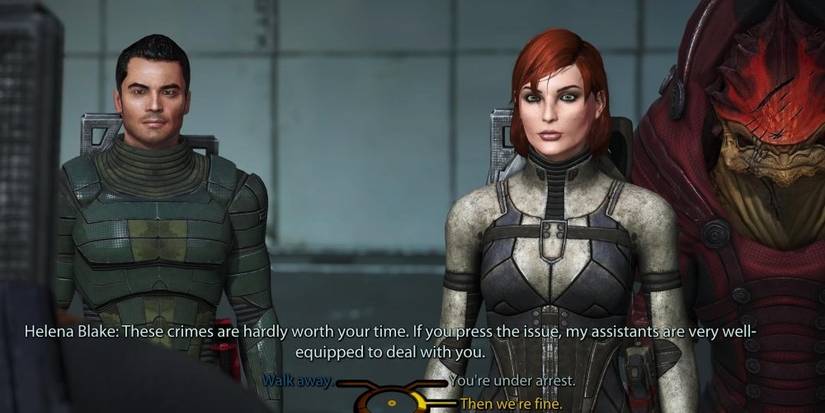 Helena Blake asks Shepard to let her go