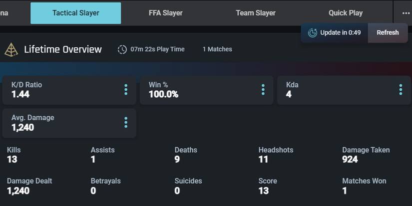 HaloTracker multiplayer stats in halo infinite