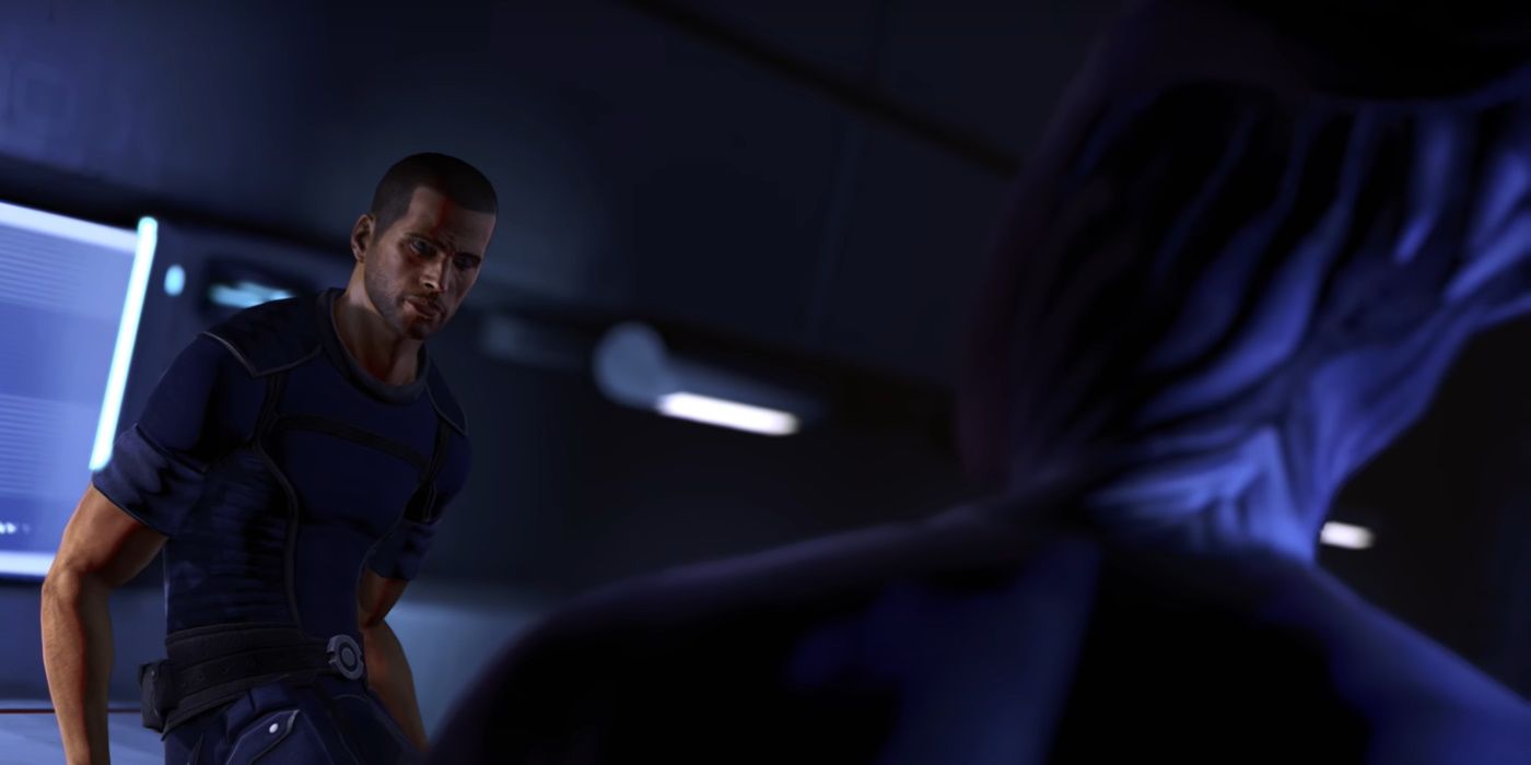 Male Shepard and Liara Romance before Ilos Mass Effect 1