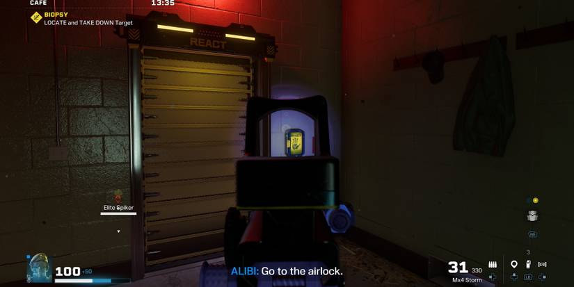 Pinging an airlock in Rainbow Six Extraction during VR Tutorial