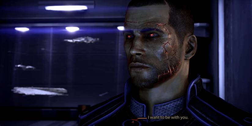 Renegade male Shepard telling Tali he wants to be with her in Mass Effect 3