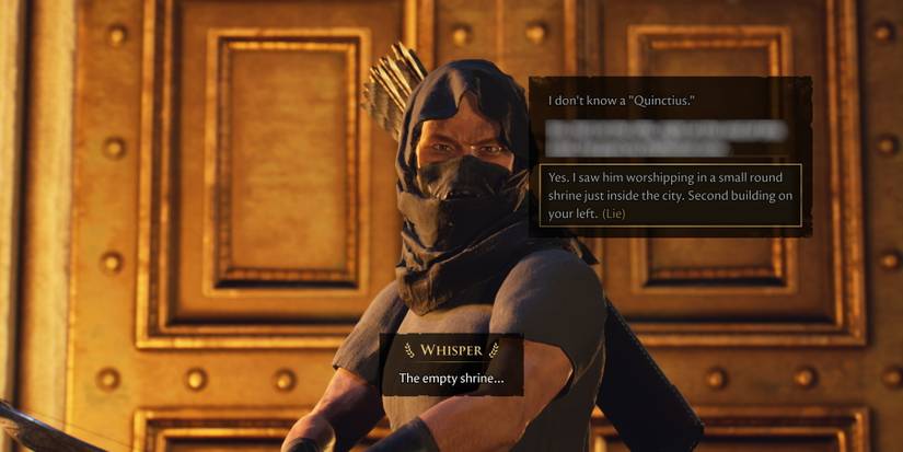 correct assassin dialogue response in the forgotten city