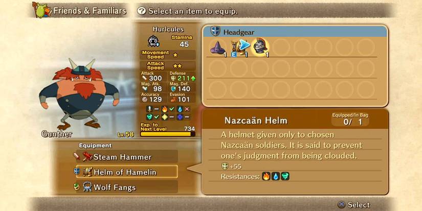 The Hurlcules familiar in Ni No Kuni