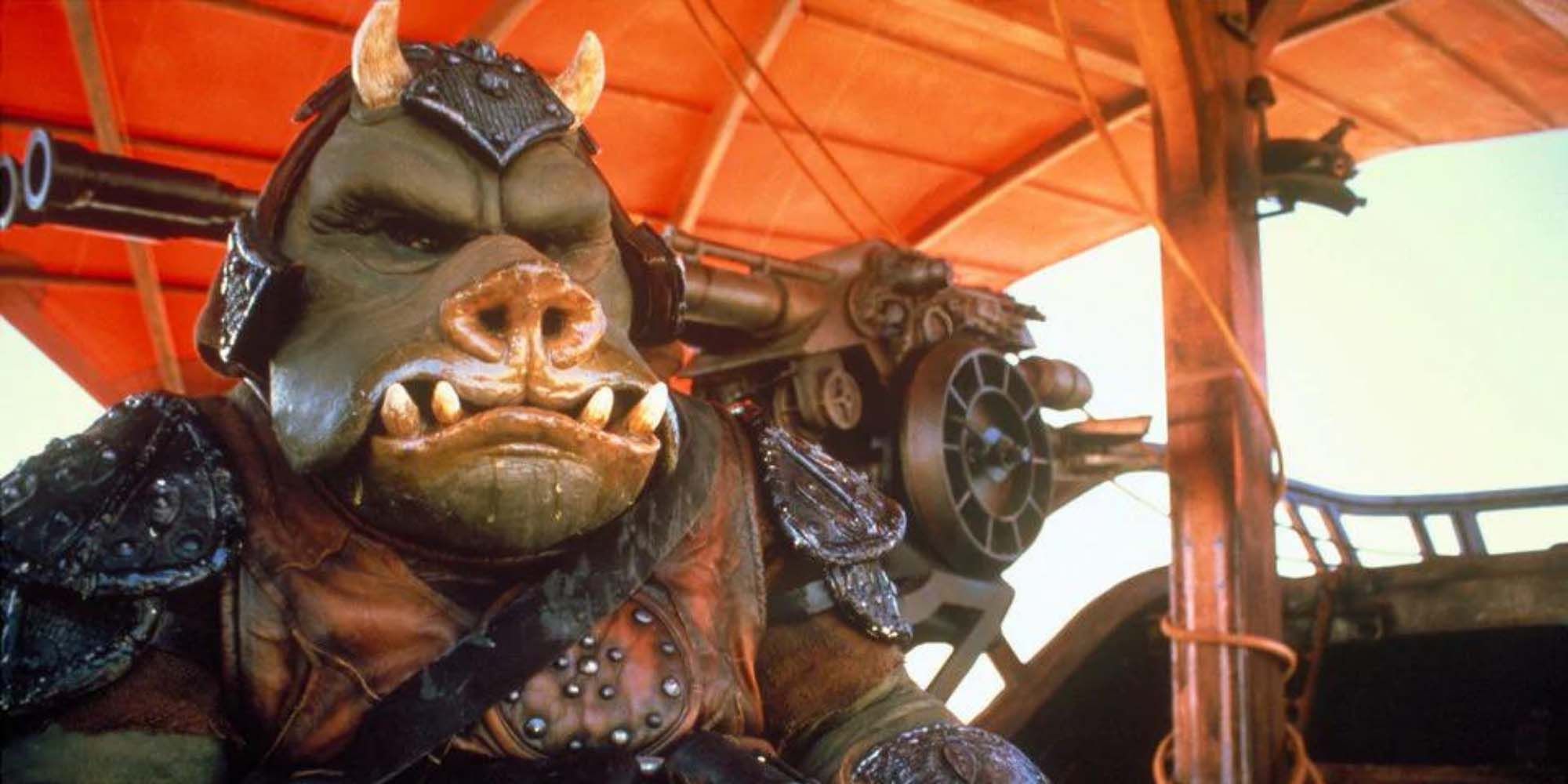 Image of a Gamorrean Guard from Star Wars return of the jedi
