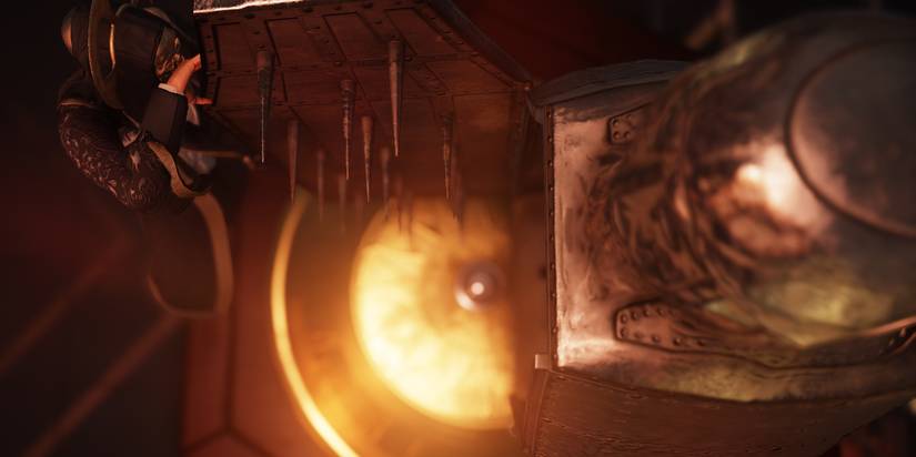 Agent 47 kills Sophia Washington during the Winds Of Change mission by throwing her in an iron maiden