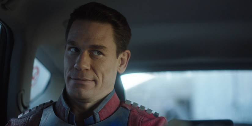 John Cena in cab Peacemaker