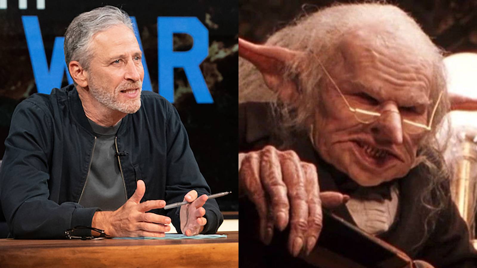 Jon Stewart JK Rowling Harry Potter Goblins