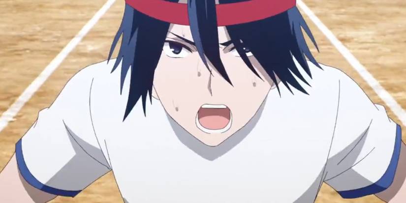 Kaguya-sama Yu Ishigami running in the relay