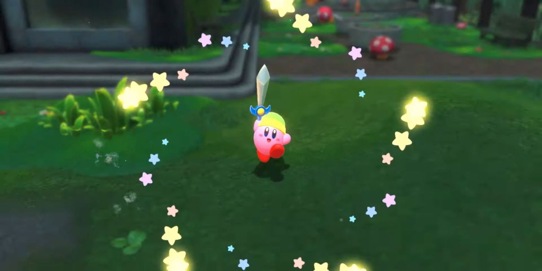 Kirby and the Forgotten Land's 3D Design Bodes Well for Copy Abilities