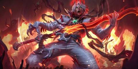 League of Legends Dissonance of Pentakill Viego skin splash art