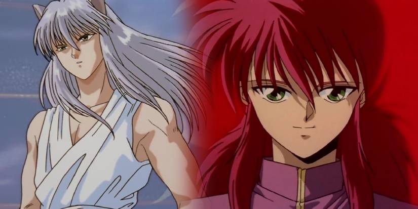 Yu Yu Hakusho: Kurama Seen Side By Side With His Kitsune And Human Forms