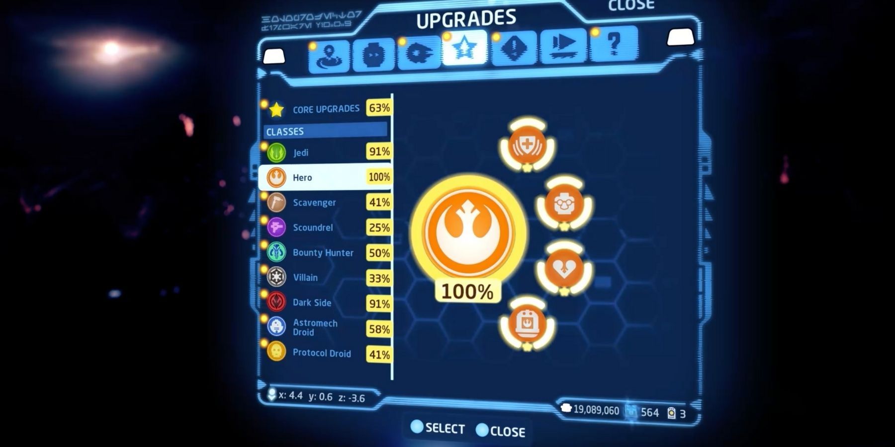 LEGO Star Wars The Skywalker Saga Upgrades