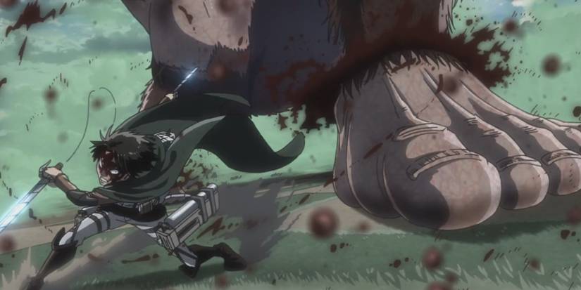 Levi Fighting the Beast Titan Attack on Titan 1800 900