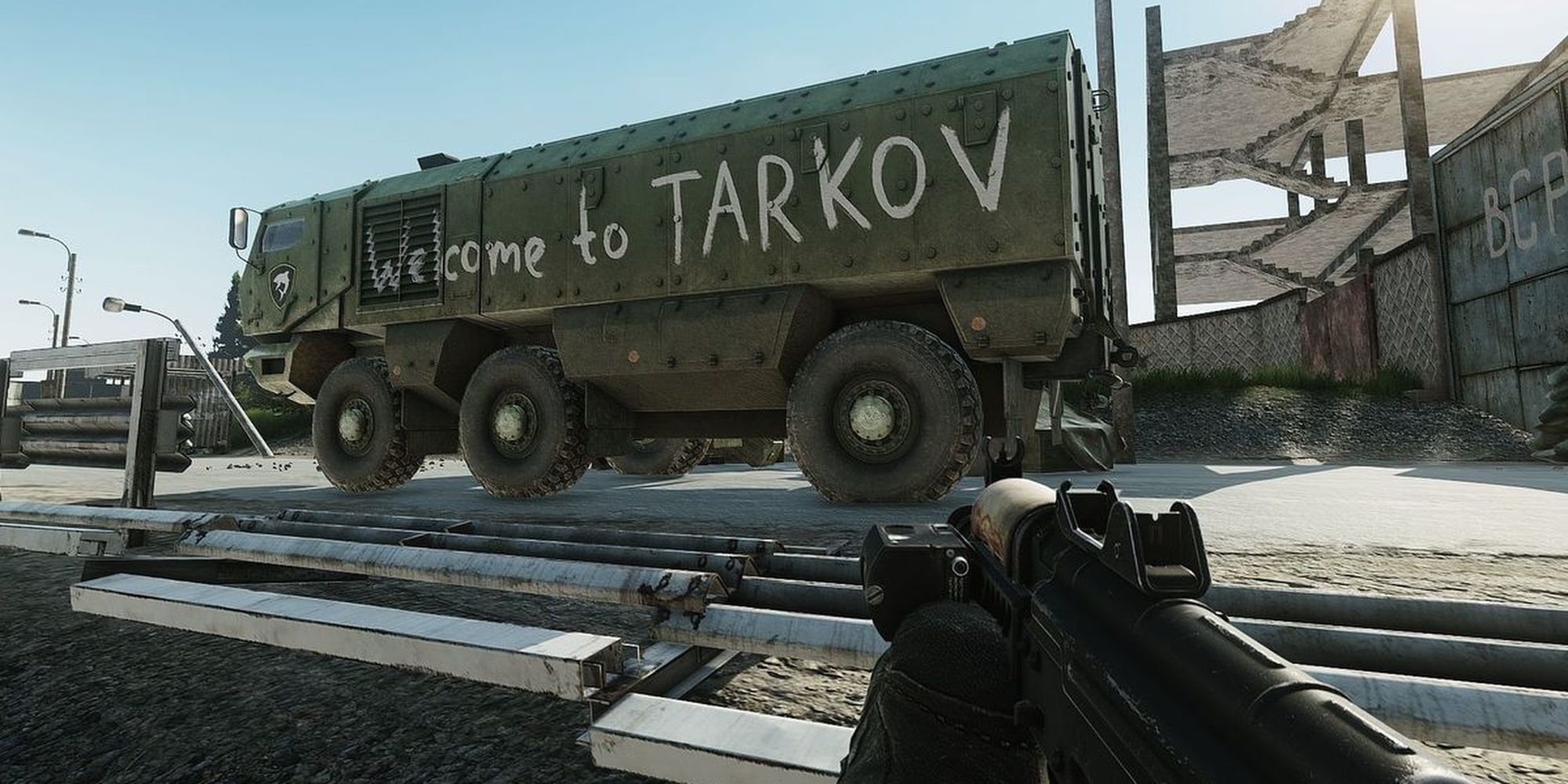Looking at a truck in Escape from Tarkov Cropped