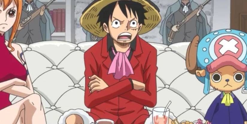 One Piece Luffy Nami Chopper together