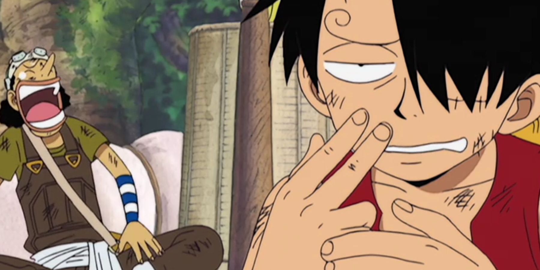 One Piece Luffy imitates Sanji